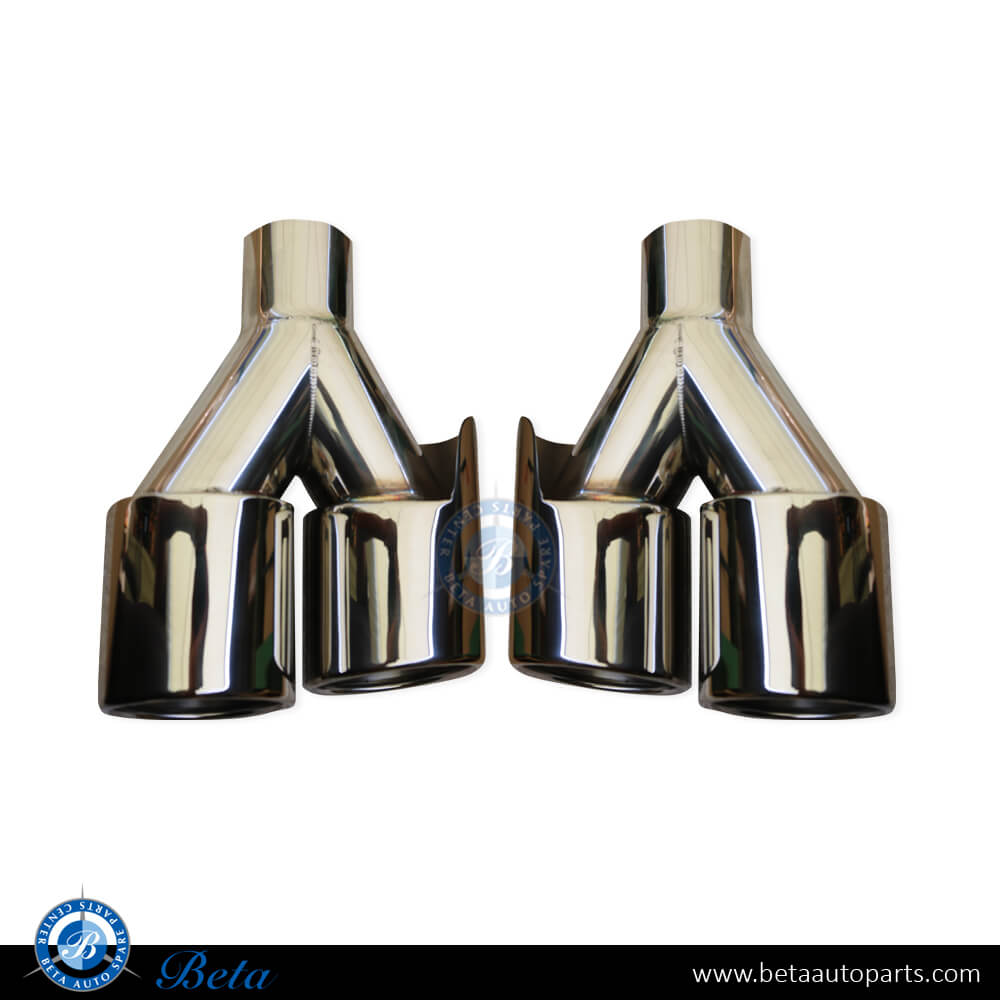 Exhaust Tips M5 Look Chrome color for BMW 5 Series F10 2010-2013 models, Part Number 18307845469 Exhaust Tips M5 Look Chrome color for BMW 5 Series F10 2010-2013 models, Part Number 18307845469